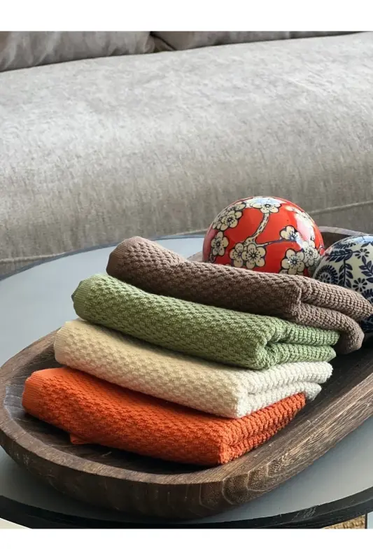 Подарочный набор полотенец для ванной, гостевой, кухни Plumehome - 30x50 - 4 шт. - 1