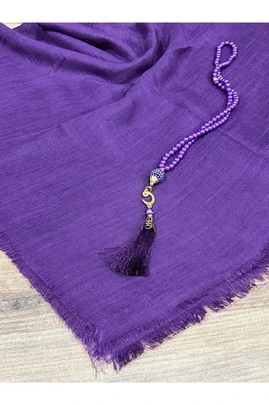 Подарочный, Приданое, Маулид, Для приданного, Набор для намаза с фламинго для приданого невесты - ФИОЛЕТОВЫЙ - 3