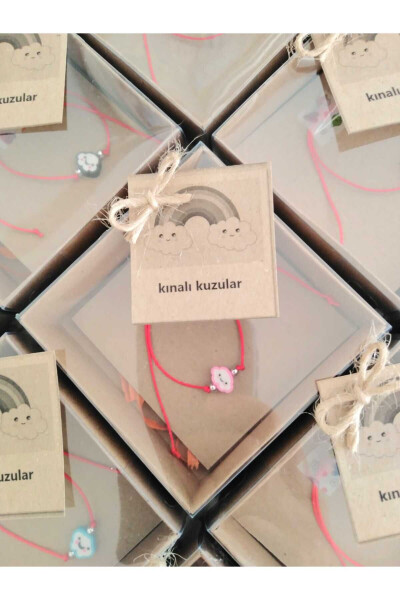 Подарок для студента 1 год День рождения Дошкольное мероприятие Подарочная коробка с браслетом в виде облака 10 штук - 5