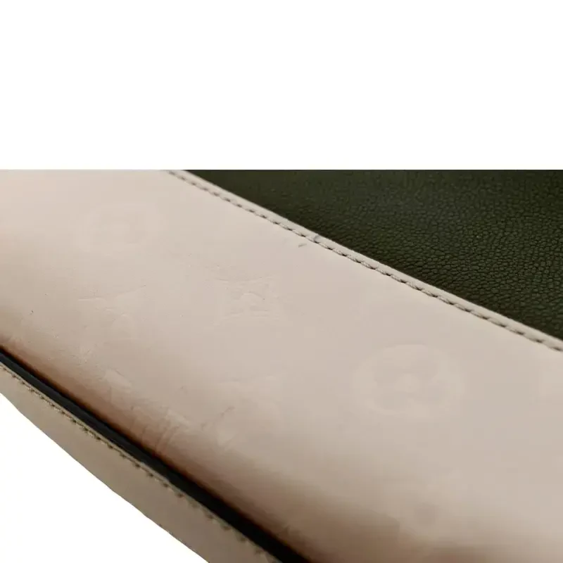 Подержанный LOUIS VUITTON Очень телячья кожа Седло Плечо Сумка Khaki Green - 11