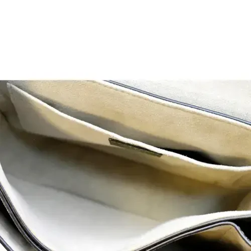 Подержанный LOUIS VUITTON Очень телячья кожа Седло Плечо Сумка Khaki Green - 13