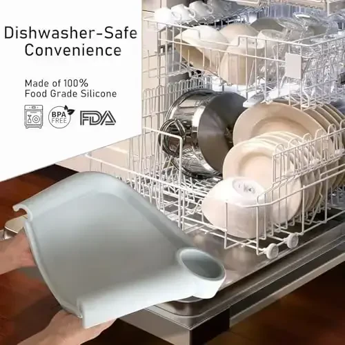 Поднос для детского стульчика Inglesina Fast, силиконовый, для кормления, совместимый со стульчиком Fast, можно мыть в посудомоечной машине, не содержит BPA, съемный - светло-голубой - 6