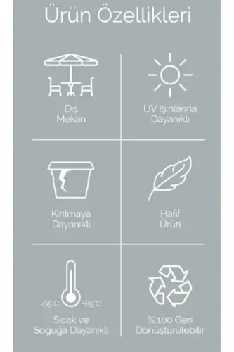 Подвесной горшок Pera 3,2 литра 29 см Пластиковый садовый балкон Ограждение для перил Цветочный горшок - АНТРАЦИТ - 6