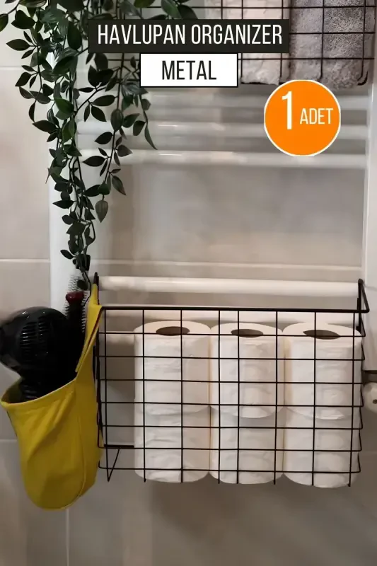 Подвесной Органайзер для Полотенец Сушилка для Полотенец в Ванной - 1