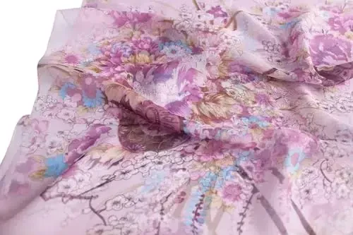 Pokeedioty Ayollar uchun шарфlar Yengil moda шарфlari Hashamatli gul naqshli shaffof шарфlar - 4