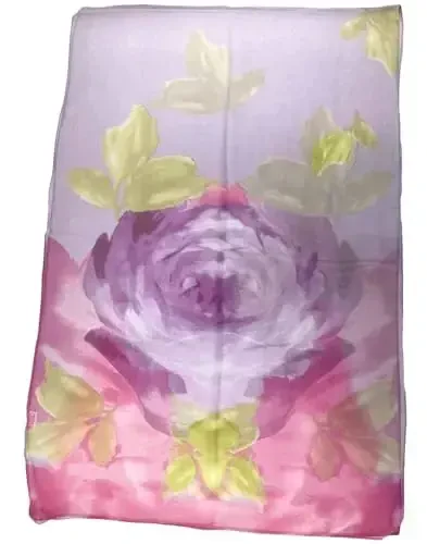 Pokeedioty Ayollar uchun yengil moda sharflari Elegant gulli naqshli shaffof sharflar - 6