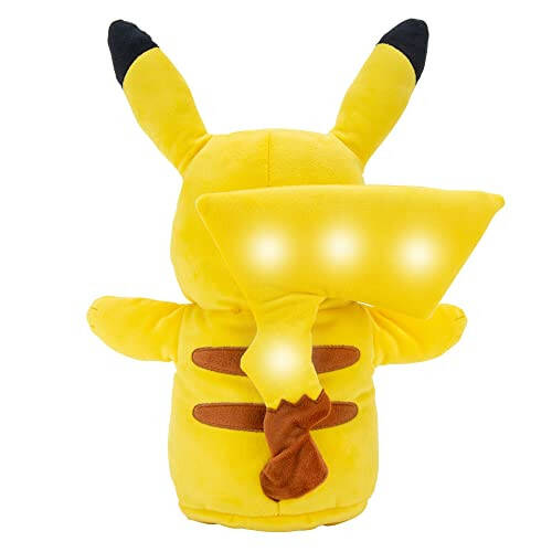 Pokémon Pikachu Elektr Zaryadli Plush - 10 dyuymli Interaktiv Plush Yorug'lik, Ovoz Reaktsiyalari va Momaqaldiroq FX bilan - 5