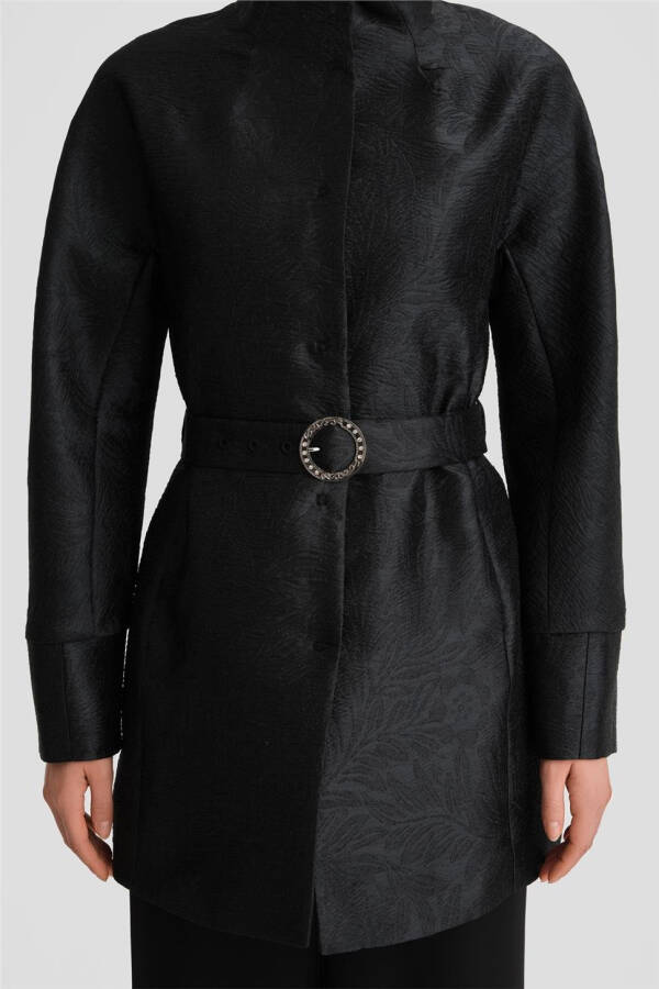 Покрывало Armine с камнями и пряжкой жаккард 24K7505 Черный - 10