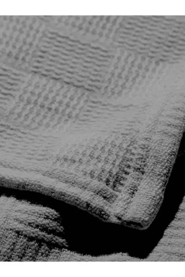 Покрывало для двуспальной кровати 100% хлопок с мелким клетчатым рисунком, отельный тип, роскошное покрывало, белый/цветной - 1