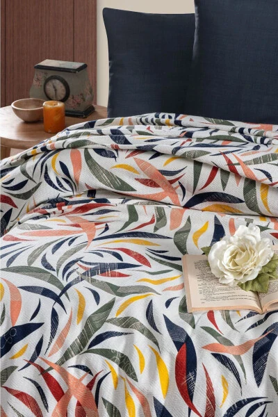 Покрывало для двуспальной кровати из 100% хлопка с принтом - Радуга V2 (8 РАЗНЫХ ДИЗАЙНОВ) - VIONEL HOME (1)