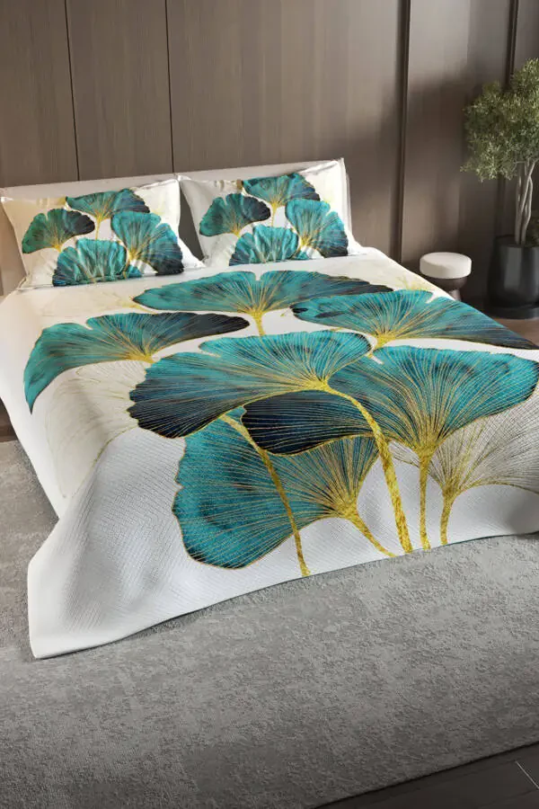 Покрывало Jacquard Тканый Хлопковый 3D Цифровая Печать Water Flowers - 2