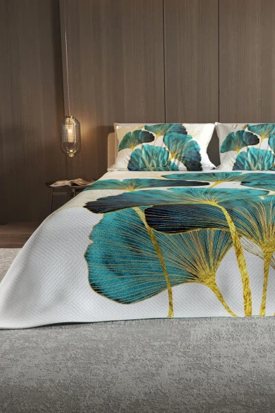 Покрывало Jacquard Тканый Хлопковый 3D Цифровая Печать Water Flowers - 5