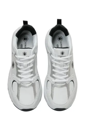 POL PU 3PR Beyaz Erkek Sneaker - Beyaz-LACI - 4