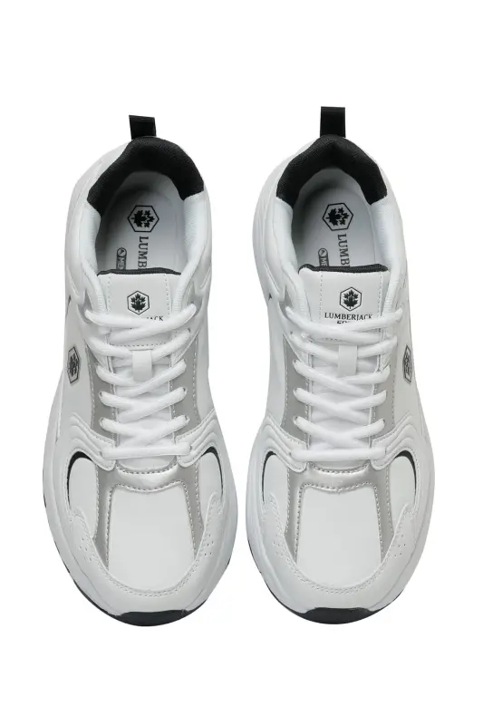 POL PU 3PR Beyaz Erkek Sneaker - Beyaz-LACI - 4