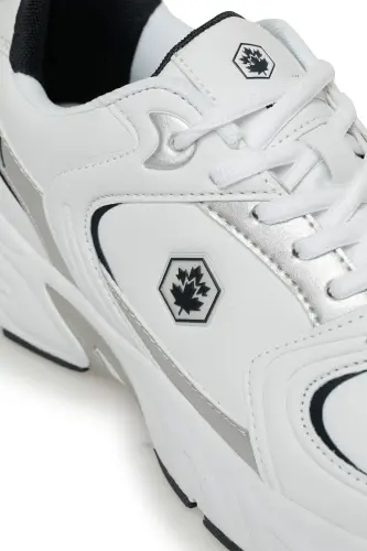 POL PU 3PR Beyaz Erkek Sneaker - Beyaz-LACI - 7