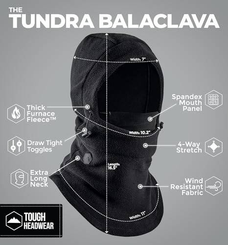 Polar Balaklava Kayak Maskesi - Erkekler ve Kadınlar İçin Kışlık Yüz Maskesi - Aşırı Soğuk Hava Araçları için Yüz Koruması Kayak Snowboard - 15