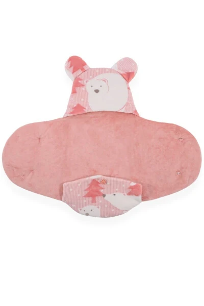 Polar Bear Patterned Swaddle (0-6 MONTHS) - BEBITOF (1)