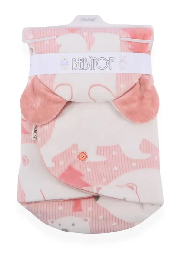 Polar Bear Patterned Swaddle (0-6 MONTHS) - 4