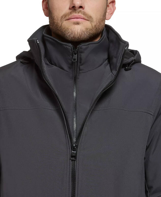 Men’s Infinite Stretch Jacket With Polar Fleece Lined Bib - Iron - 4