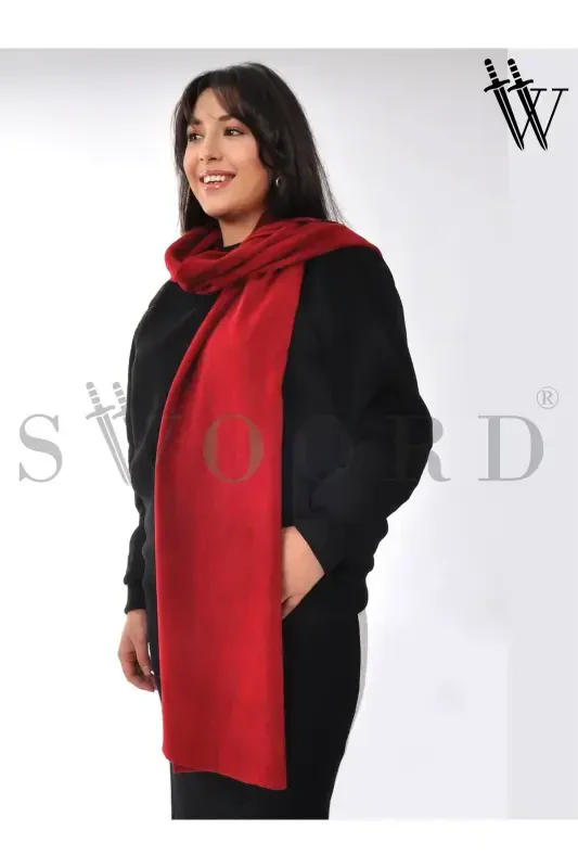 Polar Fleece Scarf - Cherry - 1
