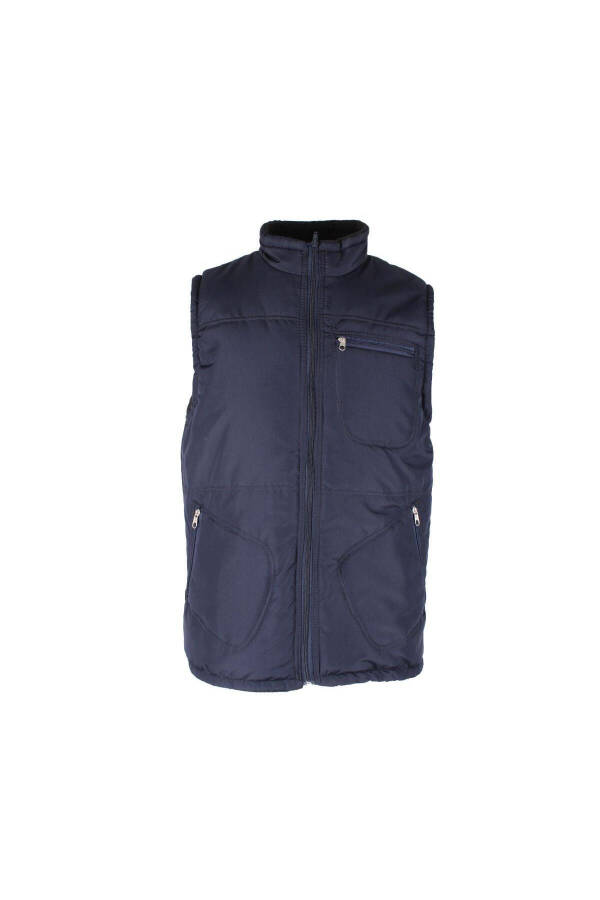 Polar Fleece Vest, Double Layer, Left Chest Pocket - 1