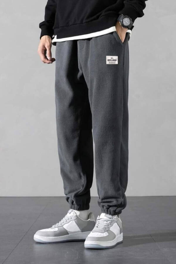 Polar mato Oversize antrasit rangli erkaklar uchun sport shim - 1