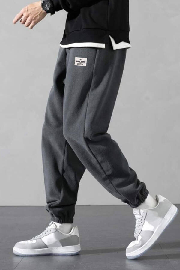 Polar mato Oversize antrasit rangli erkaklar uchun sport shim - 2