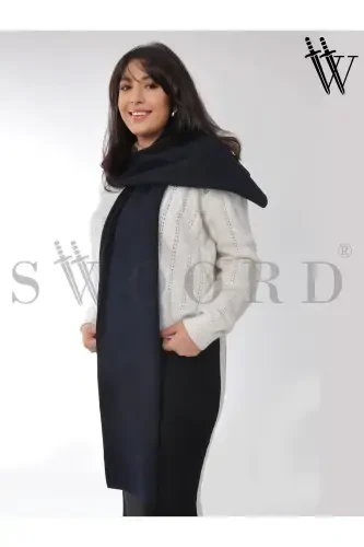 Polar Scarf / Fleece Scarf - Navy Blue - 1