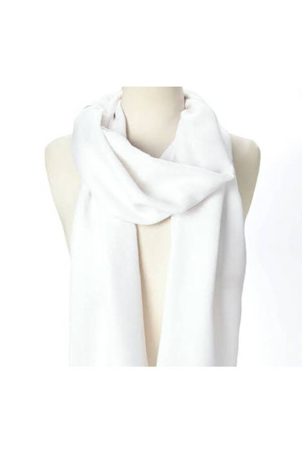 Polar Scarf Polar Snood White Scarf Thin Soft Scarf - 1