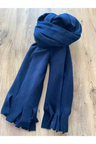 Polar Winter Scarf-NAVY BLUE - 4