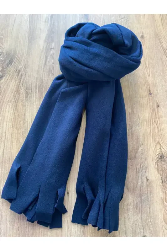 Polar Winter Scarf-NAVY BLUE - 4