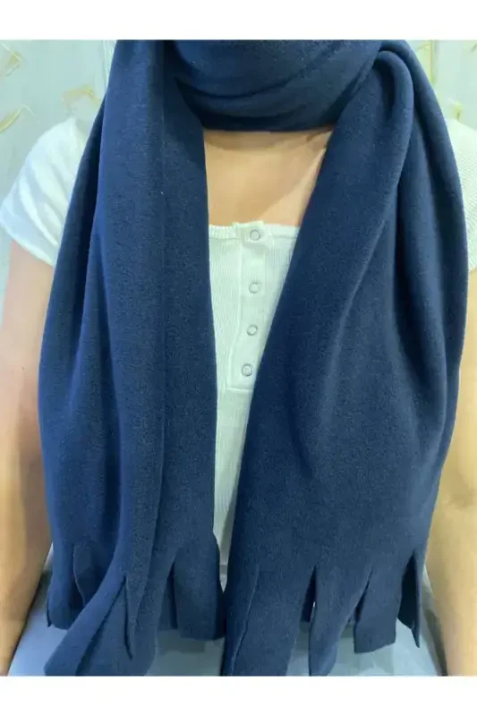 Polar Winter Scarf-NAVY BLUE - 8