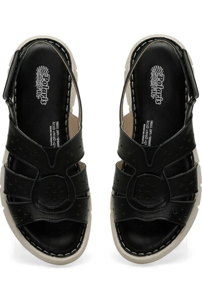 POLARIS 166243.Z4FX HAKİKİ DERİ KADIN SANDALET - 4