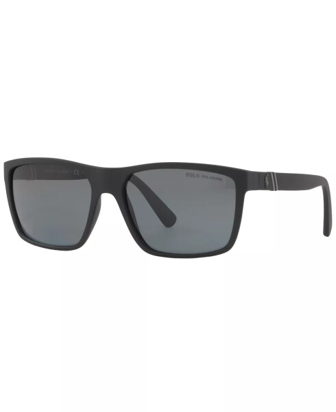 Polarized Sunglasses, PH4133 GRAY POLAR/BLACK MATTE - 1