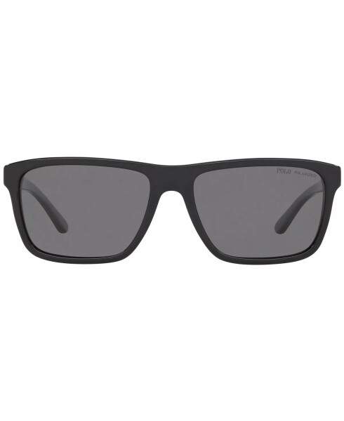 Polarized Sunglasses, PH4153 58 BLACK/RED/BLACK/POLAR DARK GREY - 2