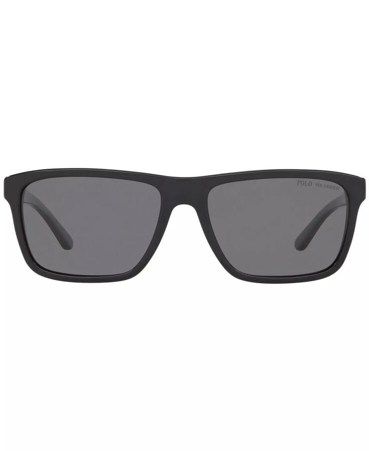 Polarized Sunglasses, PH4153 58 BLACK/RED/BLACK/POLAR DARK GREY - 2