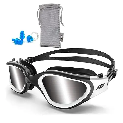 POLARS DESIGN Swim Goggles, Polarized Swimming Goggles Anti-fog for Adult Men Women 