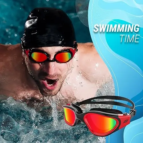 POLARS DESIGN Swim Goggles, Polarized Swimming Goggles Anti-fog for Adult Men Women - 2