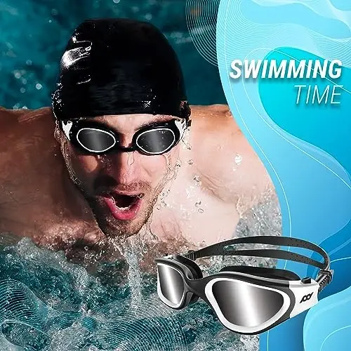 POLARS DESIGN Swim Goggles, Polarized Swimming Goggles Anti-fog for Adult Men Women - 2