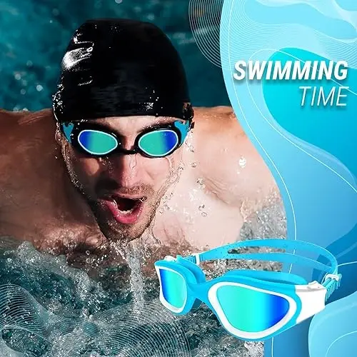 POLARS DESIGN Swim Goggles, Polarized Swimming Goggles Anti-fog for Adult Men Women - Modazone (1)