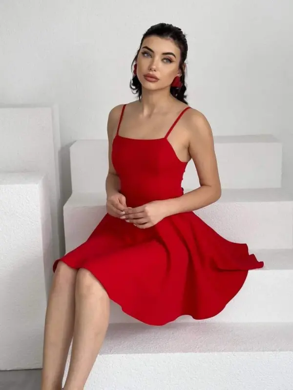 Pole Strap Dress - 4