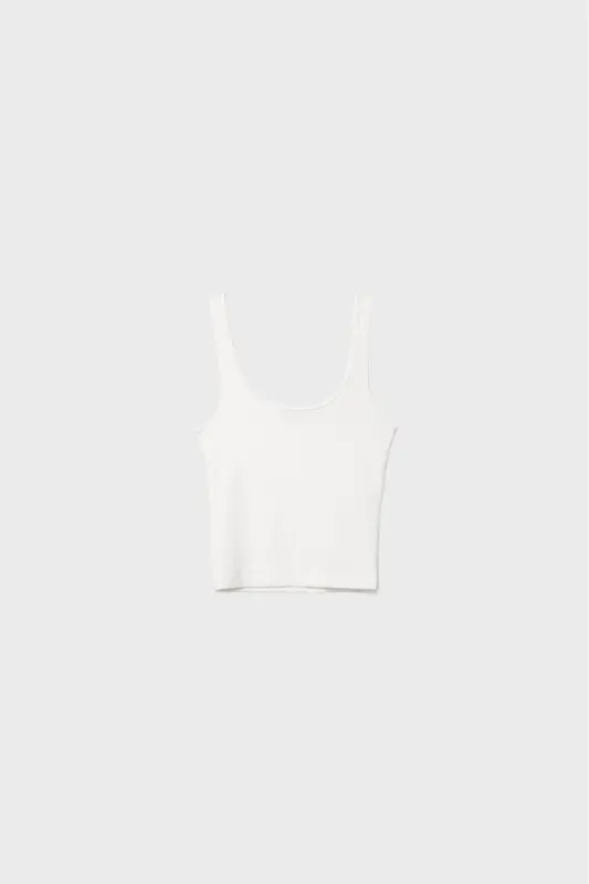 Poliamid t-shirt - Ekru - 6