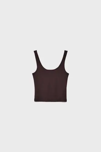 Poliamid t-shirt - Kahverengi - 5