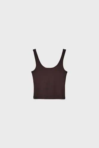 Poliamid t-shirt - Kahverengi - 6