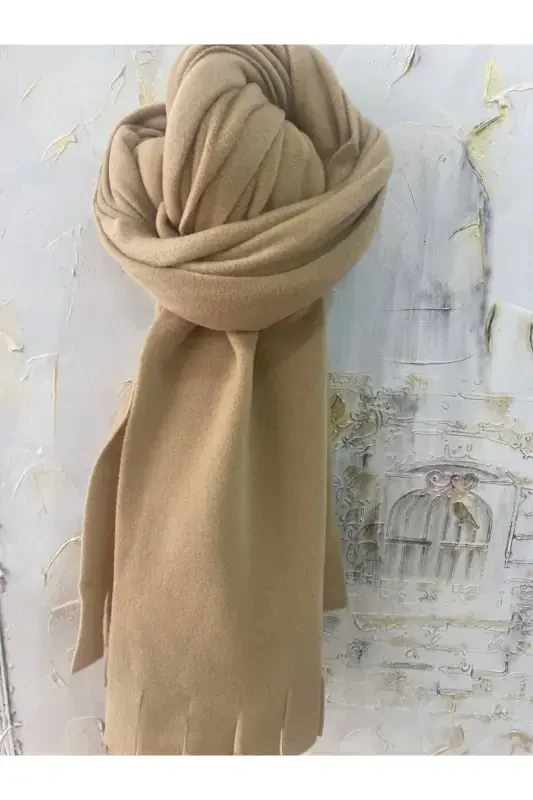 Полярный зимний шарф-БЕЖ - 4