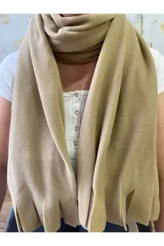 Полярный зимний шарф-БЕЖ - 6