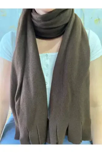 Полярный зимний шарф - ГОРЬКИЙ КОФЕ - 7