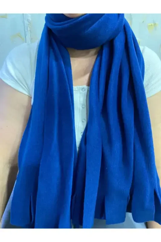 Полярный зимний шарф-ИНДИГО - 6