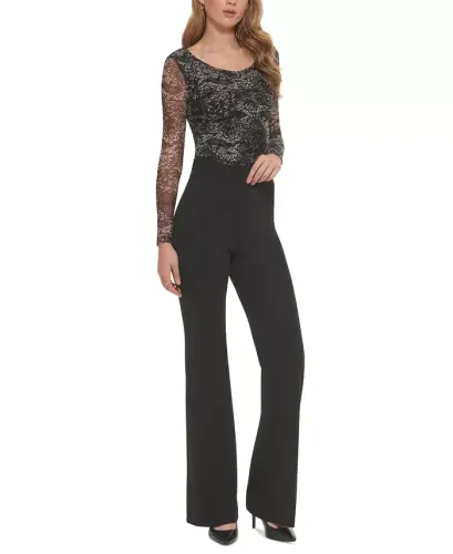 Polished High Waist Wide Leg Trousers - 4
