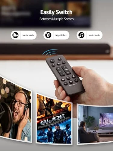 Polk Audio Signa S1 S2 S3 Soundbar uchun Universal Soundbar masofadan boshqarish pulti, Polk Audio Signa S1/Signa S2/Signa S3/Signa S4 Ultra-Slim Soundbar uchun almashtirish Soundbar masofadan boshqarish pulti, RE6214-1 RE62141 - 4